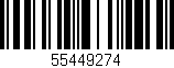 Código de barras (EAN, GTIN, SKU, ISBN): '55449274'