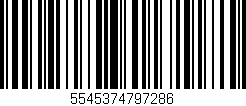Código de barras (EAN, GTIN, SKU, ISBN): '5545374797286'