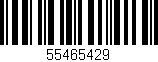 Código de barras (EAN, GTIN, SKU, ISBN): '55465429'