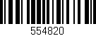 Código de barras (EAN, GTIN, SKU, ISBN): '554820'