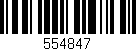 Código de barras (EAN, GTIN, SKU, ISBN): '554847'