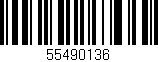 Código de barras (EAN, GTIN, SKU, ISBN): '55490136'