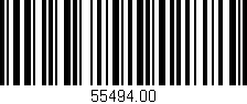 Código de barras (EAN, GTIN, SKU, ISBN): '55494.00'