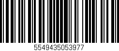 Código de barras (EAN, GTIN, SKU, ISBN): '5549435053977'