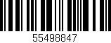 Código de barras (EAN, GTIN, SKU, ISBN): '55498847'