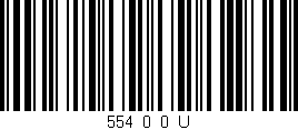 Código de barras (EAN, GTIN, SKU, ISBN): '554_0_0_U'