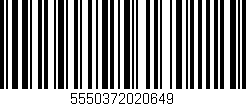 Código de barras (EAN, GTIN, SKU, ISBN): '5550372020649'