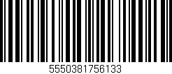 Código de barras (EAN, GTIN, SKU, ISBN): '5550381756133'