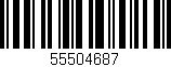 Código de barras (EAN, GTIN, SKU, ISBN): '55504687'