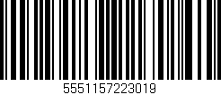 Código de barras (EAN, GTIN, SKU, ISBN): '5551157223019'