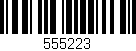 Código de barras (EAN, GTIN, SKU, ISBN): '555223'