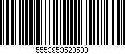 Código de barras (EAN, GTIN, SKU, ISBN): '5553953520538'