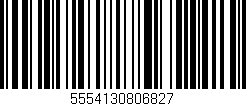 Código de barras (EAN, GTIN, SKU, ISBN): '5554130806827'