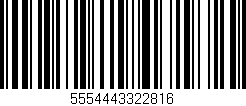 Código de barras (EAN, GTIN, SKU, ISBN): '5554443322816'