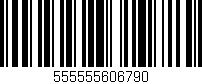 Código de barras (EAN, GTIN, SKU, ISBN): '555555606790'