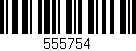 Código de barras (EAN, GTIN, SKU, ISBN): '555754'
