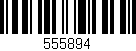 Código de barras (EAN, GTIN, SKU, ISBN): '555894'