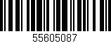 Código de barras (EAN, GTIN, SKU, ISBN): '55605087'