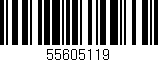 Código de barras (EAN, GTIN, SKU, ISBN): '55605119'