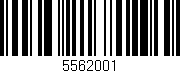 Código de barras (EAN, GTIN, SKU, ISBN): '5562001'