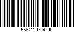 Código de barras (EAN, GTIN, SKU, ISBN): '5564120704798'
