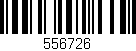 Código de barras (EAN, GTIN, SKU, ISBN): '556726'