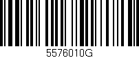 Código de barras (EAN, GTIN, SKU, ISBN): '5576010G'
