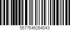 Código de barras (EAN, GTIN, SKU, ISBN): '5577546264043'