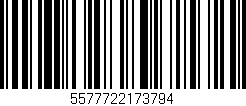 Código de barras (EAN, GTIN, SKU, ISBN): '5577722173794'