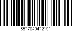 Código de barras (EAN, GTIN, SKU, ISBN): '5577848472191'