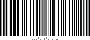 Código de barras (EAN, GTIN, SKU, ISBN): '55840_246_0_U'