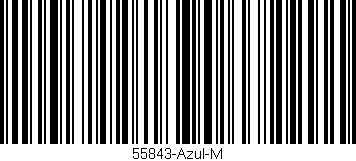 Código de barras (EAN, GTIN, SKU, ISBN): '55843-Azul-M'