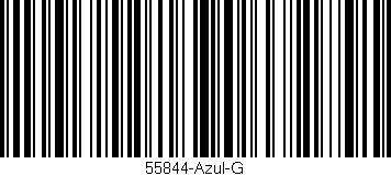 Código de barras (EAN, GTIN, SKU, ISBN): '55844-Azul-G'