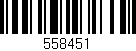 Código de barras (EAN, GTIN, SKU, ISBN): '558451'