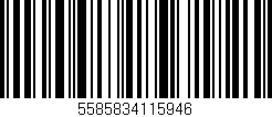 Código de barras (EAN, GTIN, SKU, ISBN): '5585834115946'
