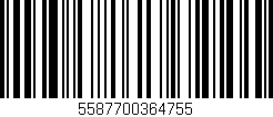 Código de barras (EAN, GTIN, SKU, ISBN): '5587700364755'