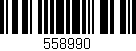 Código de barras (EAN, GTIN, SKU, ISBN): '558990'
