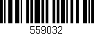 Código de barras (EAN, GTIN, SKU, ISBN): '559032'
