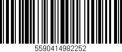 Código de barras (EAN, GTIN, SKU, ISBN): '5590414982252'