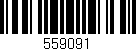 Código de barras (EAN, GTIN, SKU, ISBN): '559091'