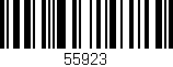 Código de barras (EAN, GTIN, SKU, ISBN): '55923'