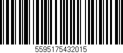 Código de barras (EAN, GTIN, SKU, ISBN): '5595175432015'