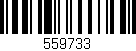 Código de barras (EAN, GTIN, SKU, ISBN): '559733'