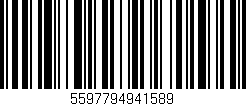 Código de barras (EAN, GTIN, SKU, ISBN): '5597794941589'