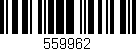Código de barras (EAN, GTIN, SKU, ISBN): '559962'