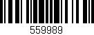 Código de barras (EAN, GTIN, SKU, ISBN): '559989'