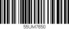 Código de barras (EAN, GTIN, SKU, ISBN): '55UM7650'