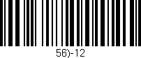 Código de barras (EAN, GTIN, SKU, ISBN): '56)-12'