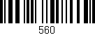 Código de barras (EAN, GTIN, SKU, ISBN): '560'