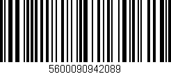 Código de barras (EAN, GTIN, SKU, ISBN): '5600090942089'